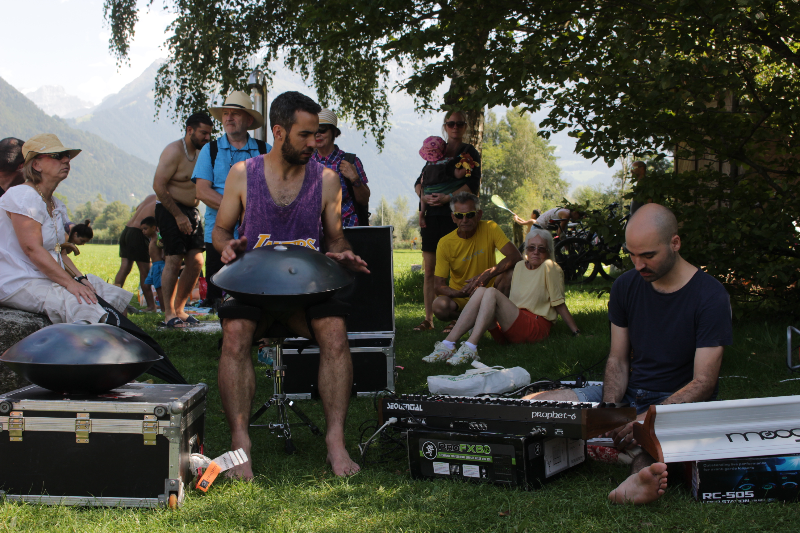 Eine Stunde Jam mit Manu Delago und Florian Favre